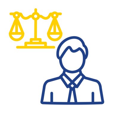 Hukukun, avukatın, hukukun, hukukun, hukukun, hukukun, yasal ikonun, hukuk ikonunun vektör ilülasyonu. düzenlenebilir vektör çizgisi ana simgesi.