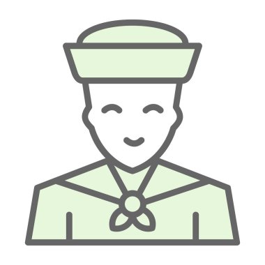 Kadın Avatar vektör çizim