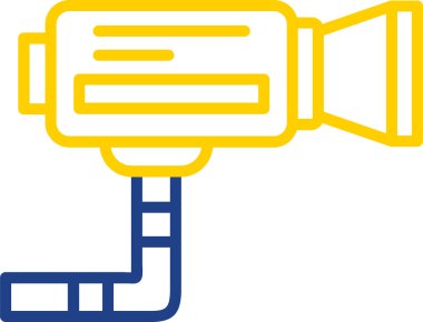 CCTV kamera simgesi, vektör illüstrasyonu