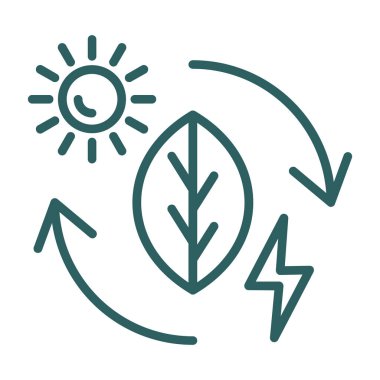 vektör eko enerji simgesi