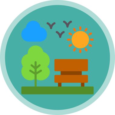 Vektör güneş simgesi illüstrasyonu