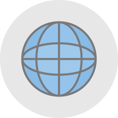 küresel ağ. Basit resimleme