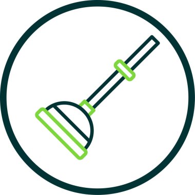 Bir kürek simgesinin vektör çizimi