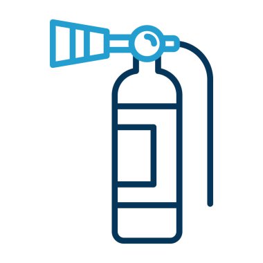 Yangın söndürme simgesi, vektör illüstrasyonu 