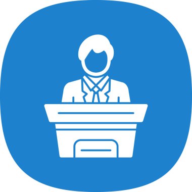 Dizüstü bilgisayarı ve çantası olan bir adamın vektör çizimi