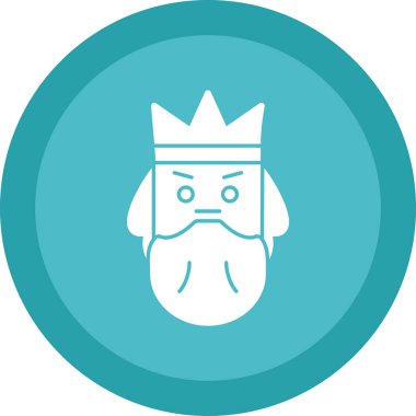 Poseidon simgesi. Mitoloji ikonu elementi. Web sitesi tasarımı ve geliştirilmesi için ince çizgi simgesi