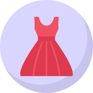 elbise simgesi, vektör illüstrasyonu basit tasarım