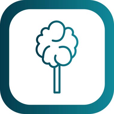 Pamuk helva ikonu, vektör illüstrasyonu 