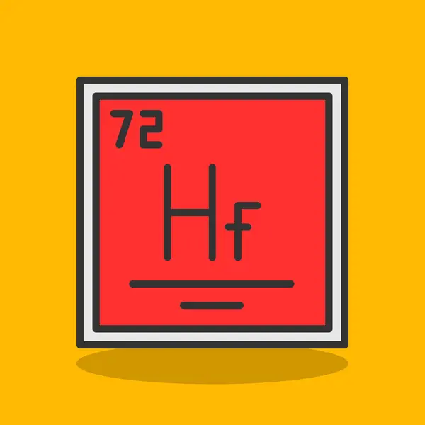 stock vector illustration icon of Hafnium