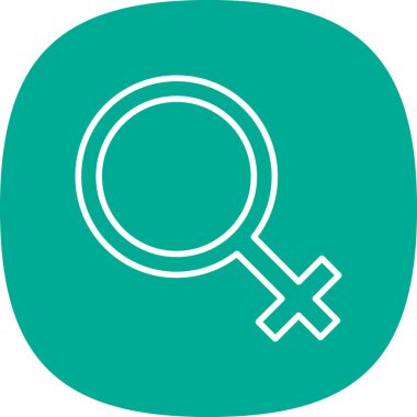 cinsiyet kadın sembolü vektör illüstrasyonu 