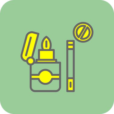 Hiç Sigara İçilmez işareti, vektör çizim 