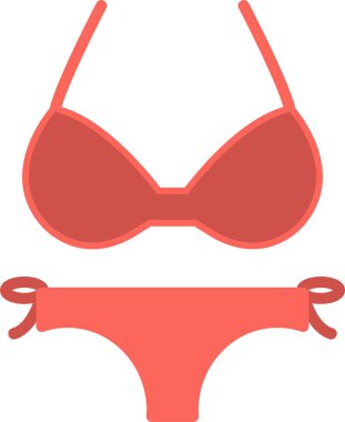 Bikini simgesinin vektör illüstrasyonu