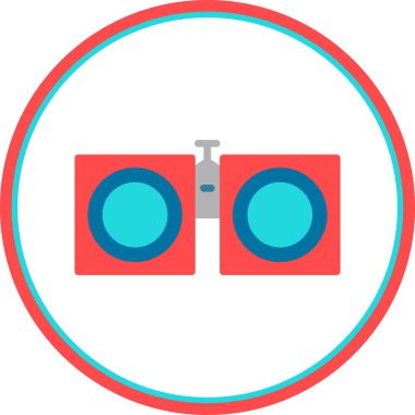 Dürbün vektör çizimi basit tasarım arkaplanı 