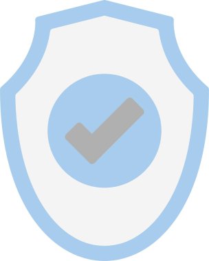 Kalkan. Web simgesi basit illüstrasyon