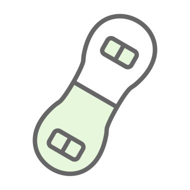 Snowboard düz ikonu, kış sporu konsepti, snowboard ekipman tabelası, vektör illüstrasyonu 