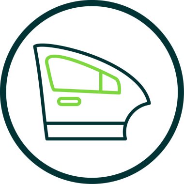 Bir tekne simgesinin vektör illüstrasyonu