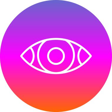 Göz düzlüğü simgesi, vektör çizimi