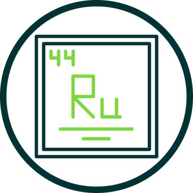 Rutenyumun illüstrasyon simgesi