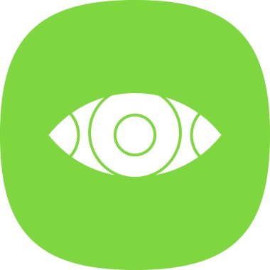 Göz düzlüğü simgesi, vektör çizimi