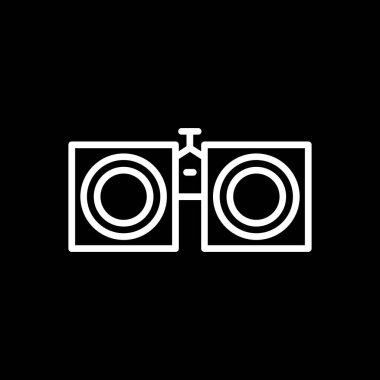 Dürbün vektör çizimi basit tasarım arkaplanı 