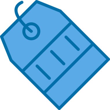 Kırmızı Etiket simgesinin vektör illüstrasyonu