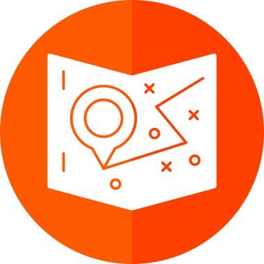 vektör konum haritası, basit ağ simgesi, vektör illüstrasyonu