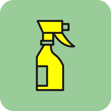 Sprey şişe vektör çizimi