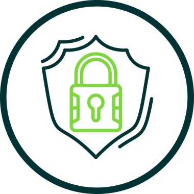 güvenli simge vektör çizim 