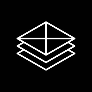 Küp simgesi tasarımının illüstrasyon vektörü grafiği