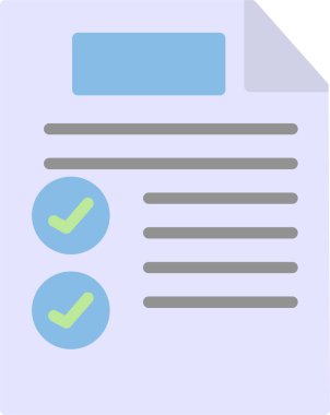 Belge simgesinin vektör illüstrasyonu 