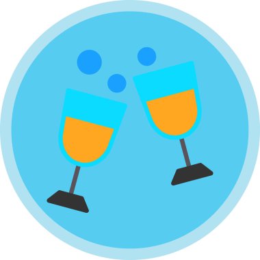 Gözlük. Web simgesi basit illüstrasyon