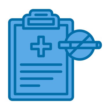 tıbbi rapor simgesi vektör illüstrasyonu 