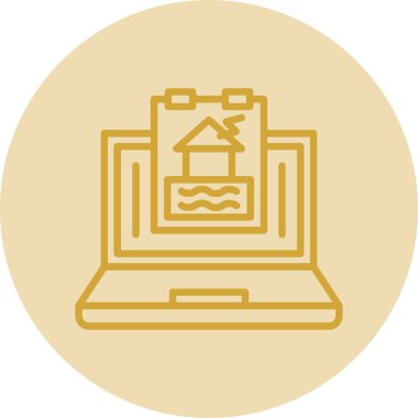 Modern yapı simgesinin vektör illüstrasyonu