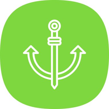 Çapa. Web simgesi basit illüstrasyon 