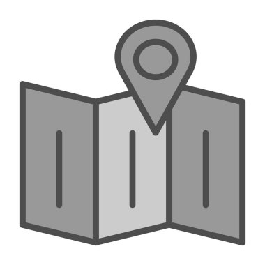 harita pin konumu simgesi düz biçimli