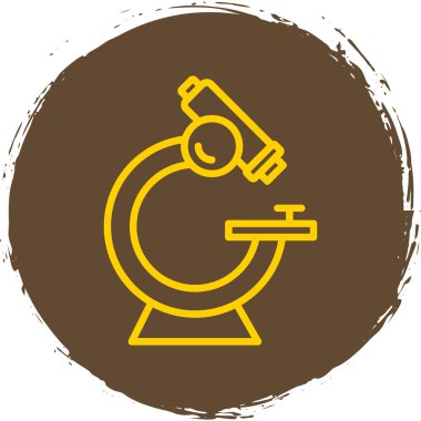 mikroskop simgesi, vektör illüstrasyonu basit tasarım