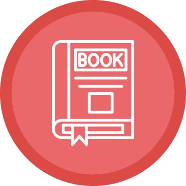 kitap simgesi, vektör illüstrasyonu basit tasarım