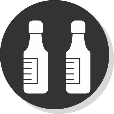 bira şişeleri simgesi, vektör illüstrasyonu  