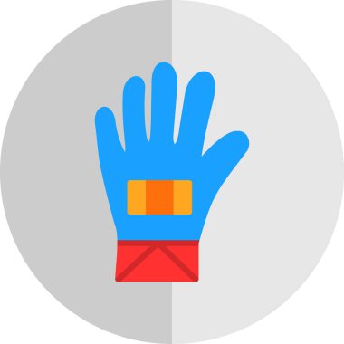 eldiven ağ ikonu vektör illüstrasyonu 