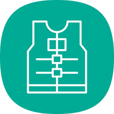 yelek simgesi, vektör biçimi