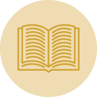 kitap simgesi, vektör illüstrasyonu basit tasarım