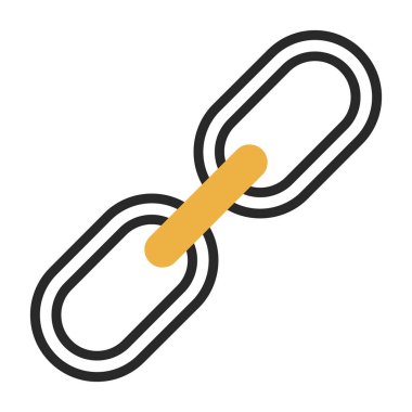 Zincir simgesi, vektör illüstrasyonu