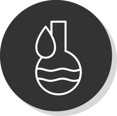 Bir ateş simgesinin vektör illüstrasyonu