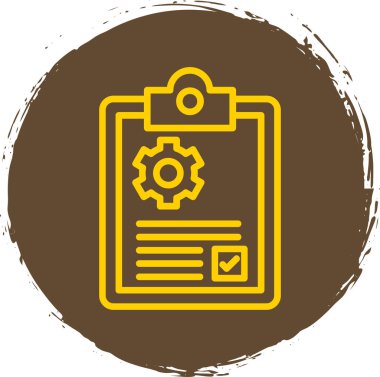 Vites vektör illüstrasyonlu idari belge