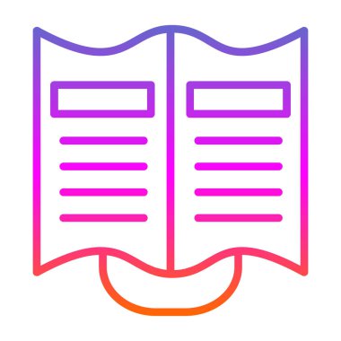 kitap simgesi, vektör illüstrasyonu basit tasarım