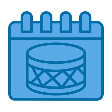 Takvim simgesi vektör illüstrasyonu