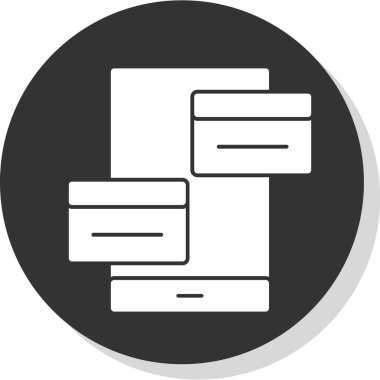 veritabanı. Web simgesi basit tasarım