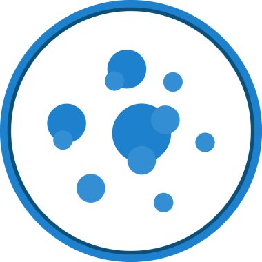 vector illustration of Bubbles modern icon     