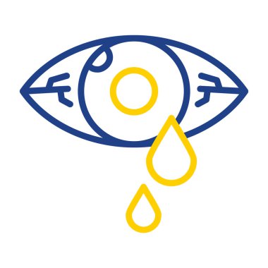 Çizgi film göz simgesinin vektör çizimi