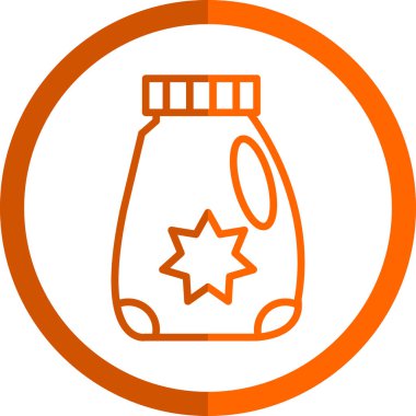 Tatlım. Web simgesi basit illüstrasyon